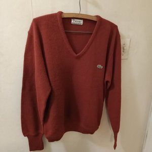 Vtg Lacoste Izod Sz M red Sweater